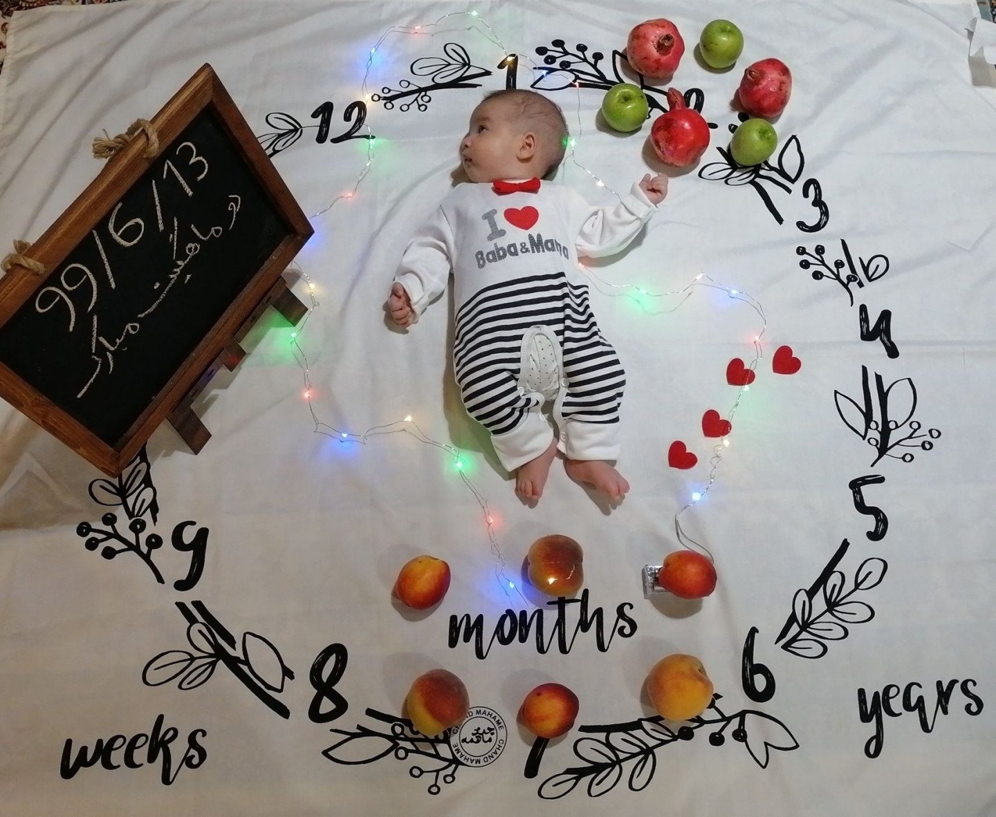 دو ماهگی نوزاد مهرسام سعیدی واحد