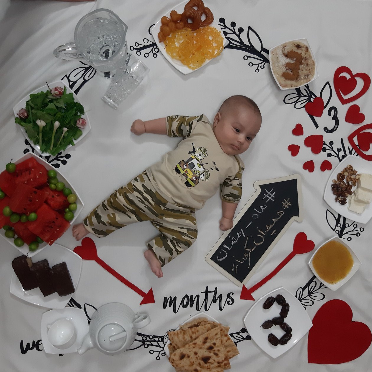 سه ماهگی نوزاد پارسا عینعلی