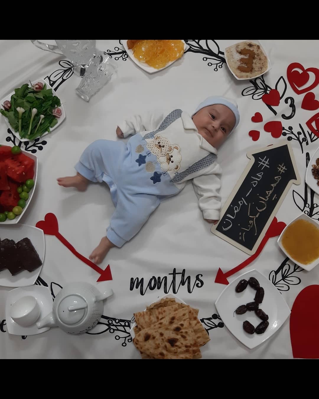 سه ماهگی نوزاد پارسا عینعلی