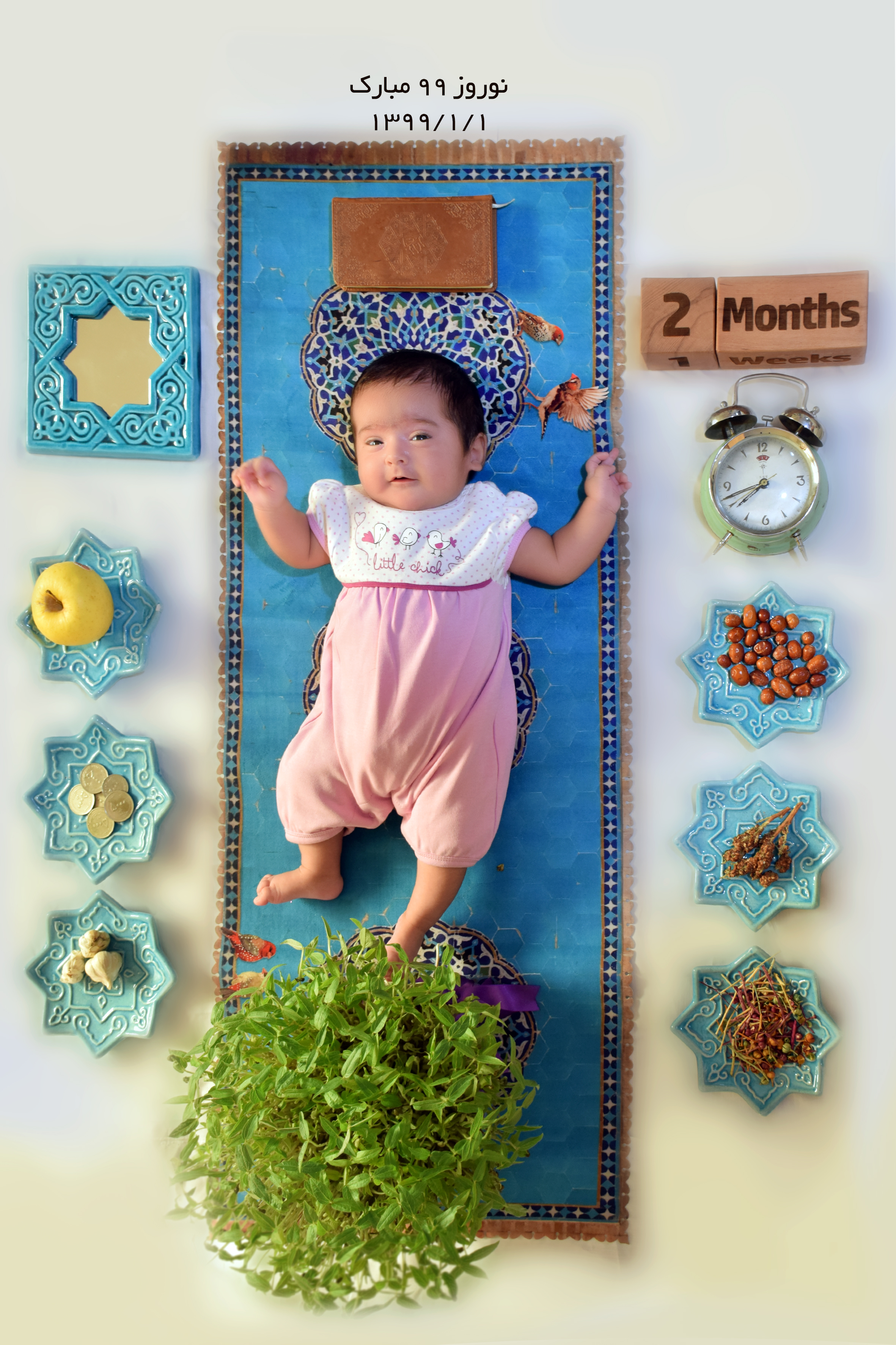 تم عکس بهاری کودک بارانا پارسایی