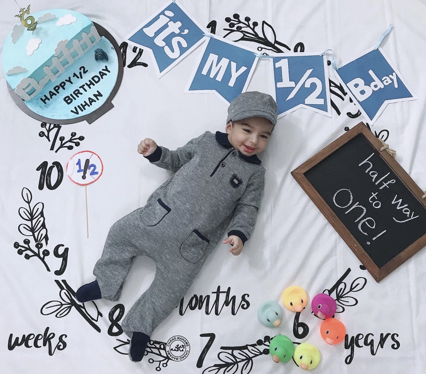 پارچه ماهگرد طرح حلقه تمشک ويهان ياري