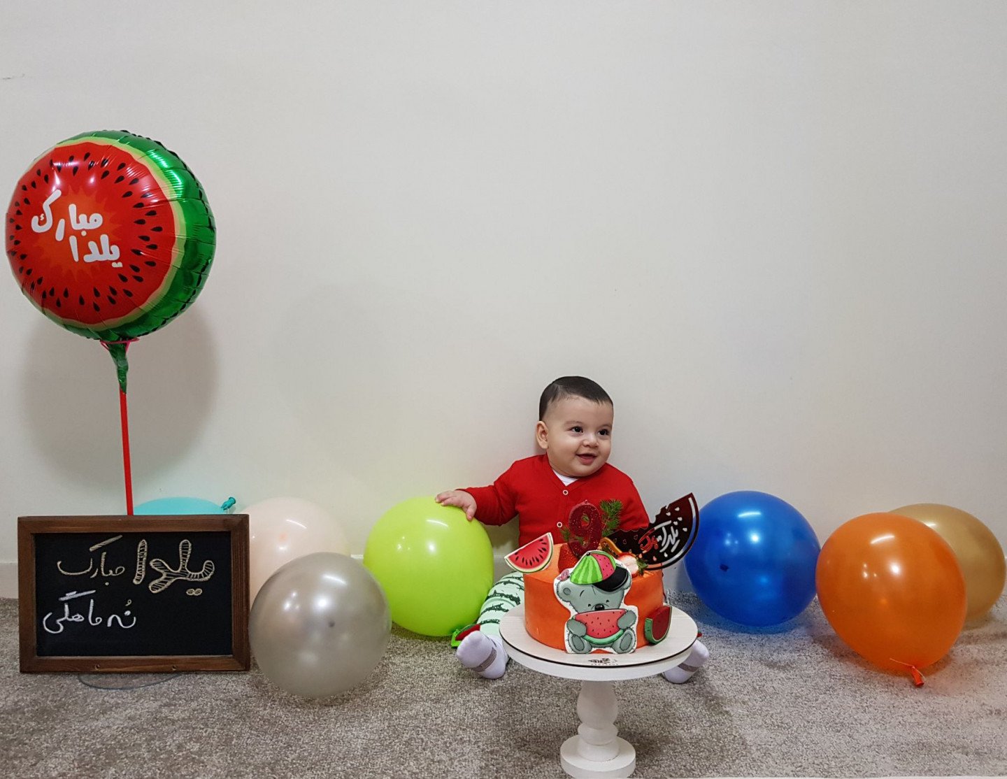 نه ماهگی نوزاد رادین حیدری