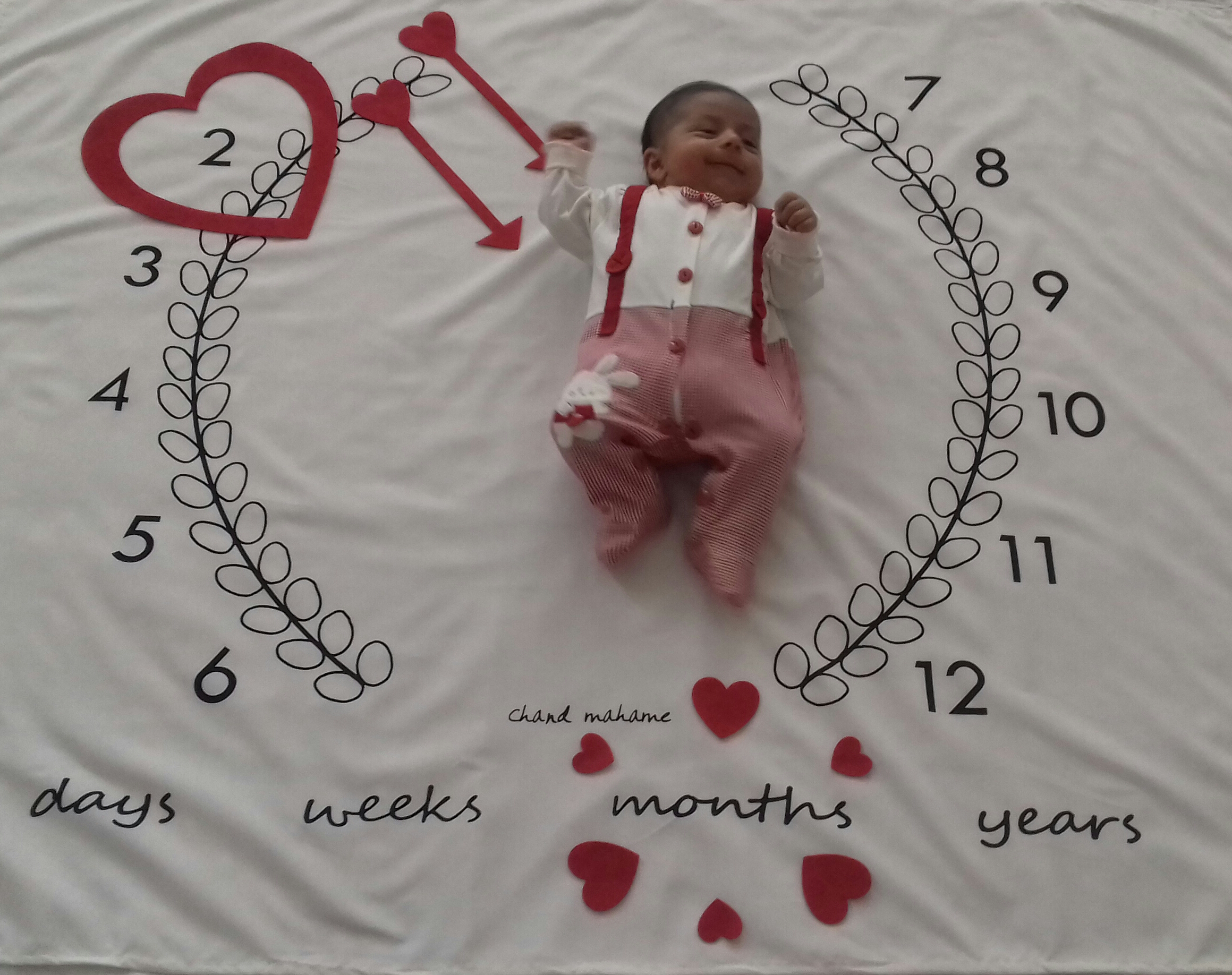 یک ماهگی نوزاد ماهان علی بابایی