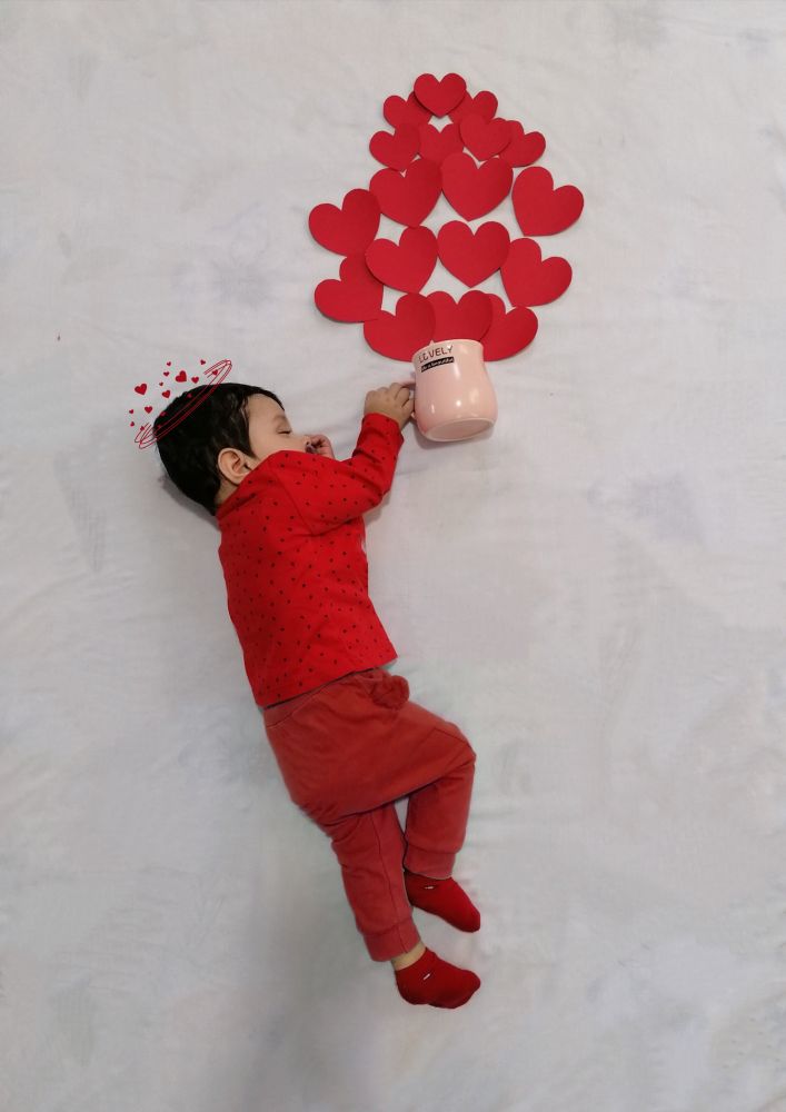 جشن ولنتاین کودک instagram: aylin.mahmodabadi