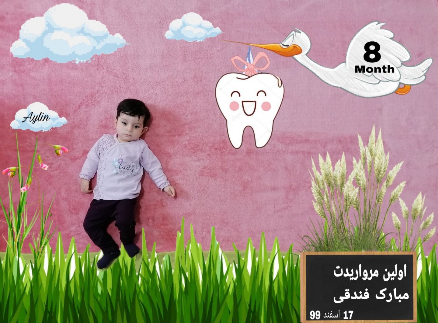 هشت ماهگی نوزاد instagram: aylin.mahmodabadi