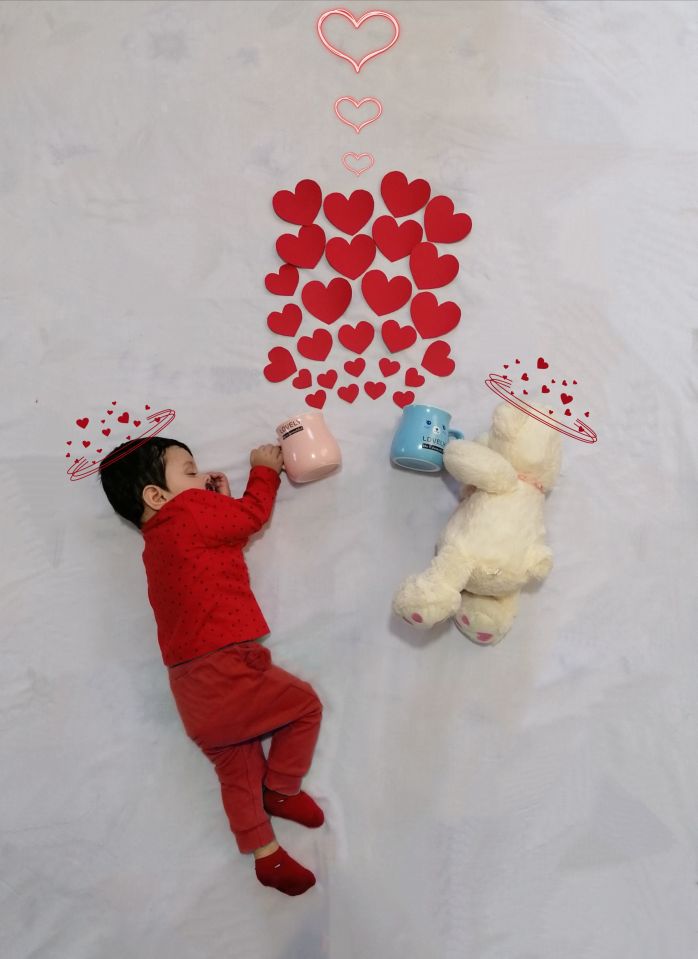 جشن ولنتاین کودک instagram: aylin.mahmodabadi