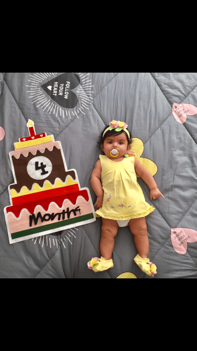 چهار ماهگی نوزاد مهرسا ریحانی