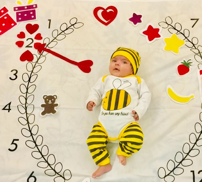 کیک ماهگرد تولد مهرسا ریحانی