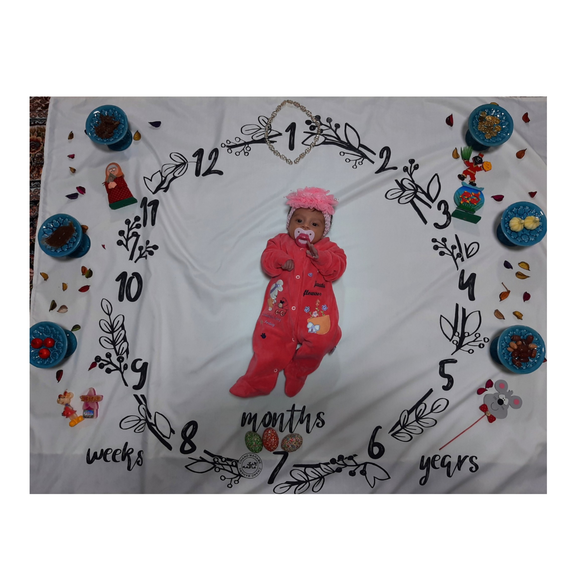 یک ماهگی نوزاد همتا سبزی