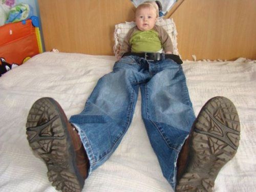 عکس نوزاد با پدر مامان فندق