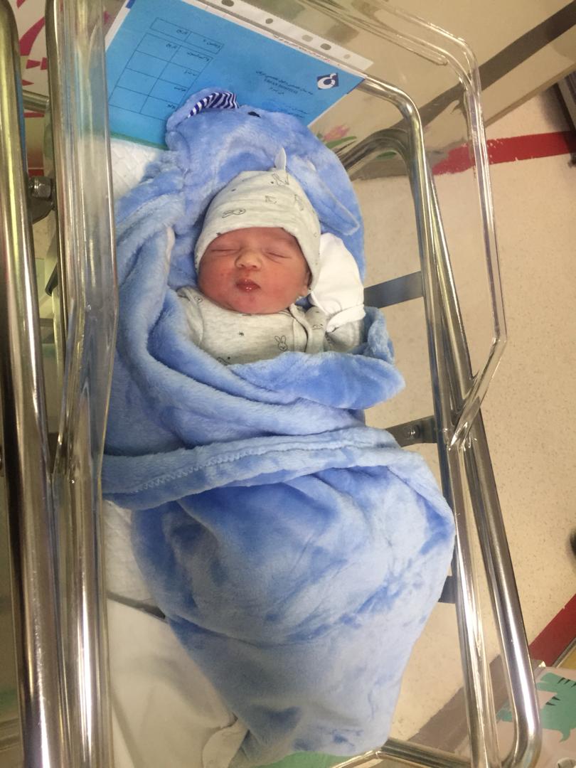 متولد شدن نوزاد رادین سعادتی