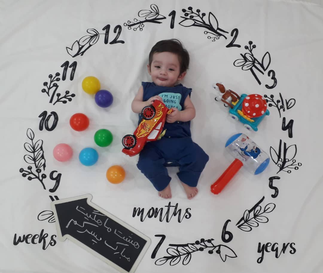 هشت ماهگی نوزاد رادین سعادتی