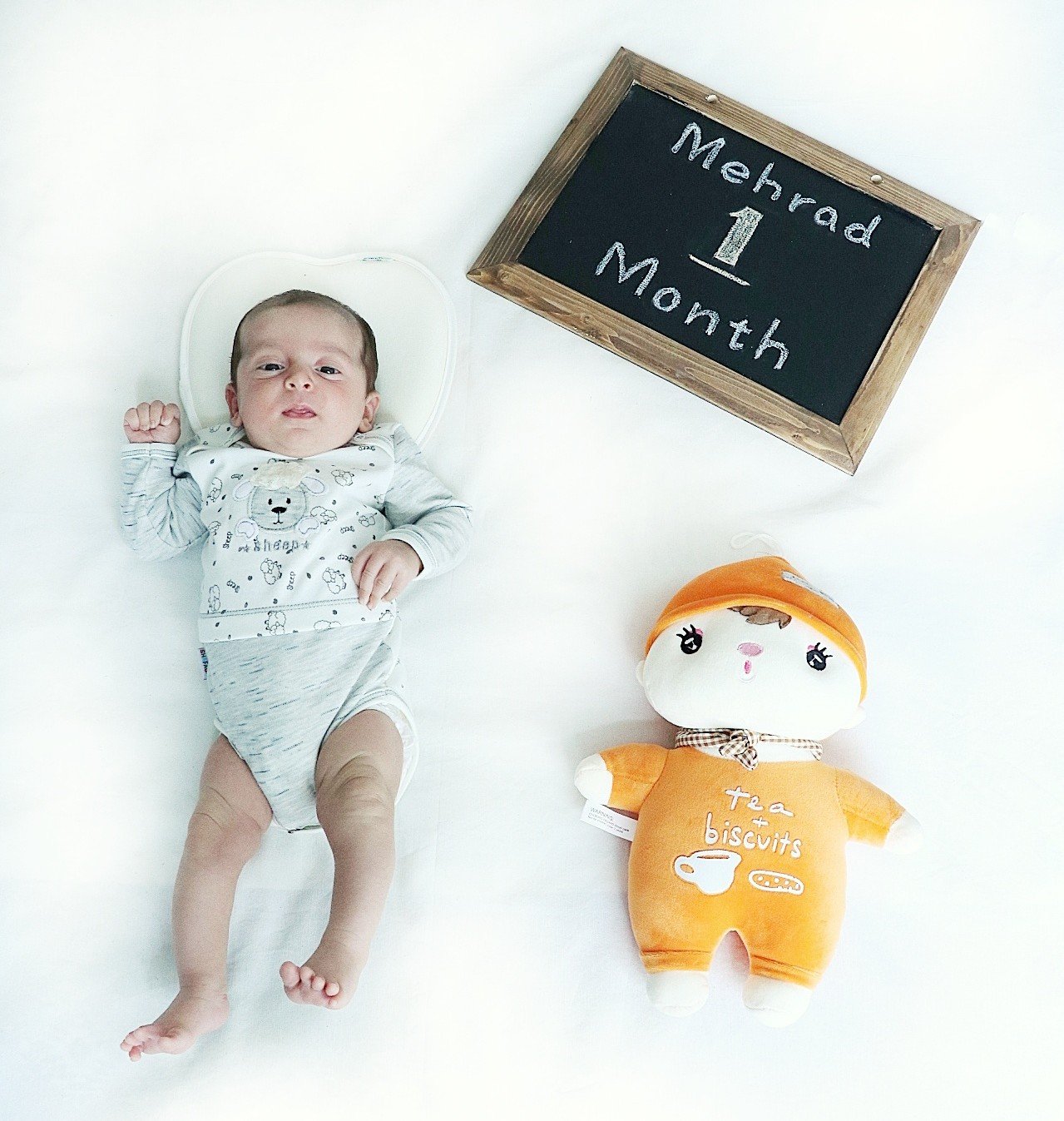 یک ماهگی نوزاد سید مهراد نوری مهر