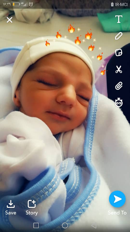 تم عکس بهاری کودک سیدکیان حسینی