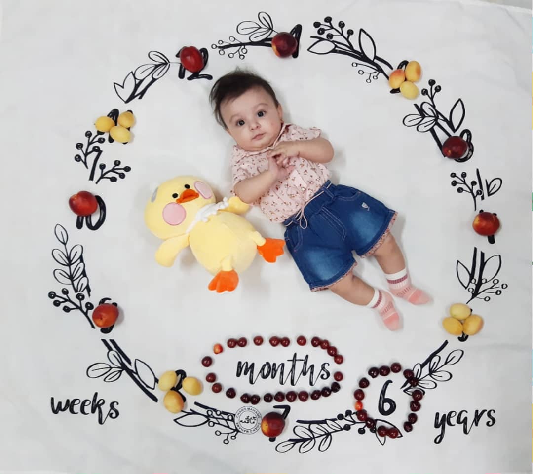 پارچه ماهگرد طرح حلقه تمشک سلاله زارع