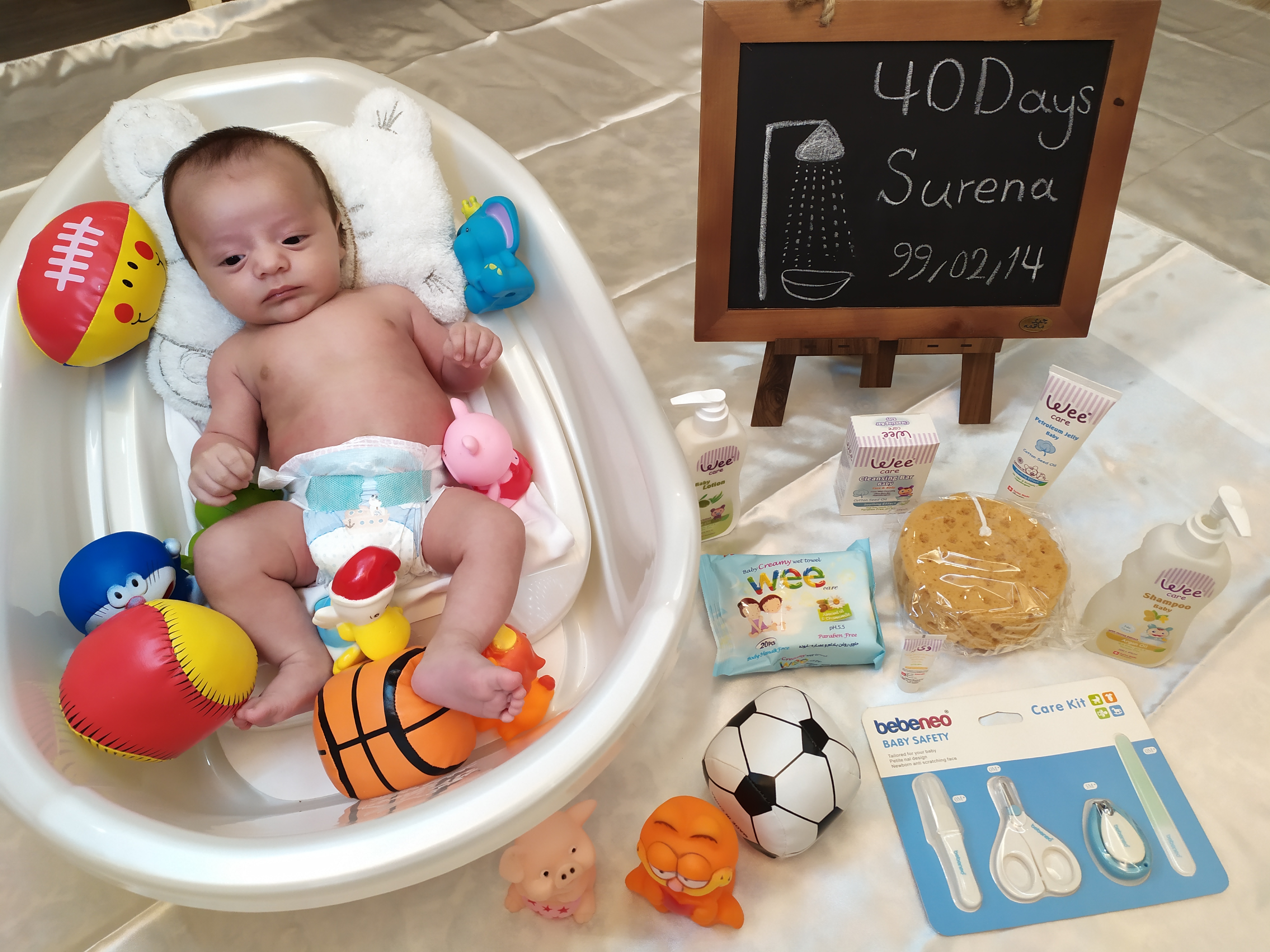 یک ماهگی نوزاد سورنا علیزاده