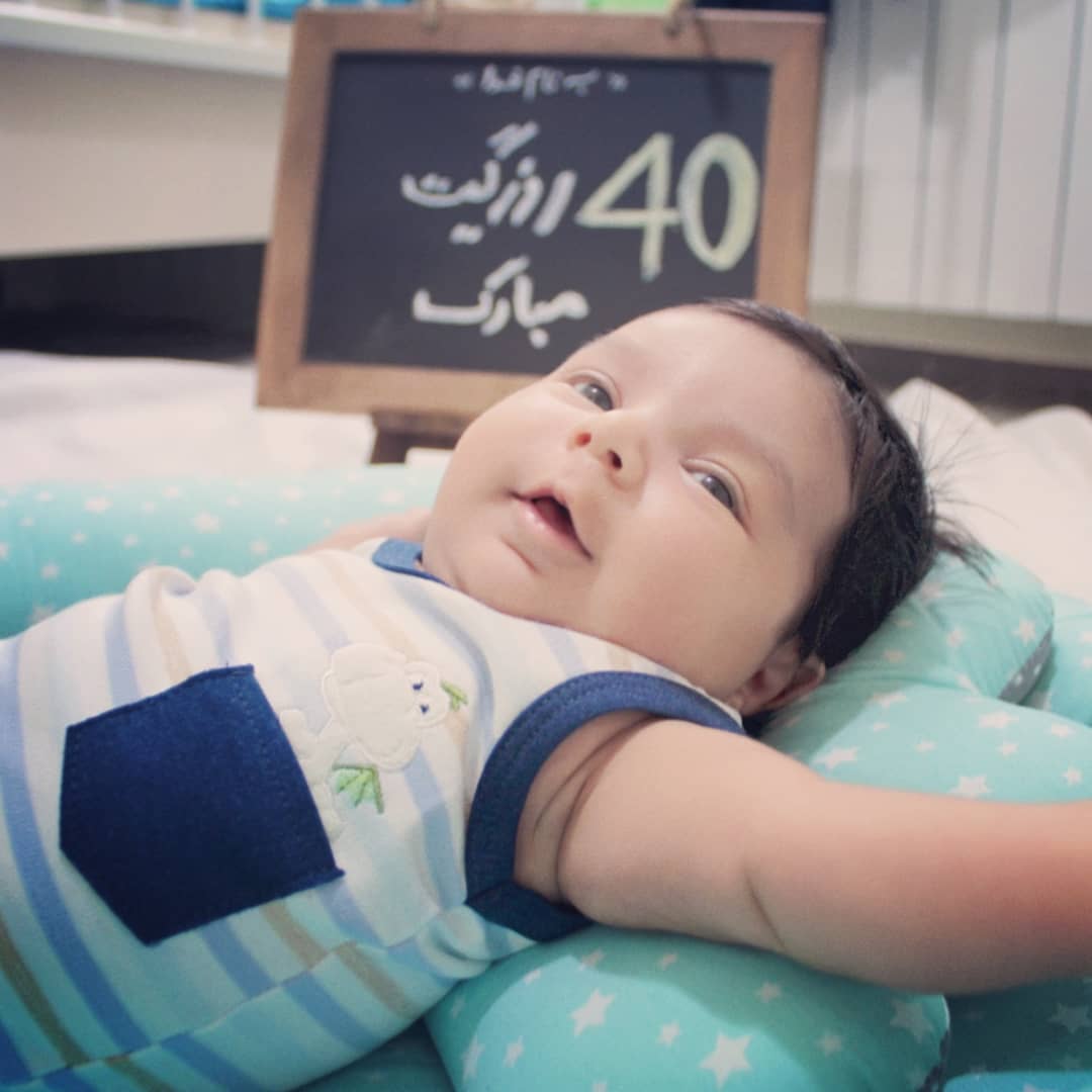 یک ماهگی نوزاد امیر حسین راسخ