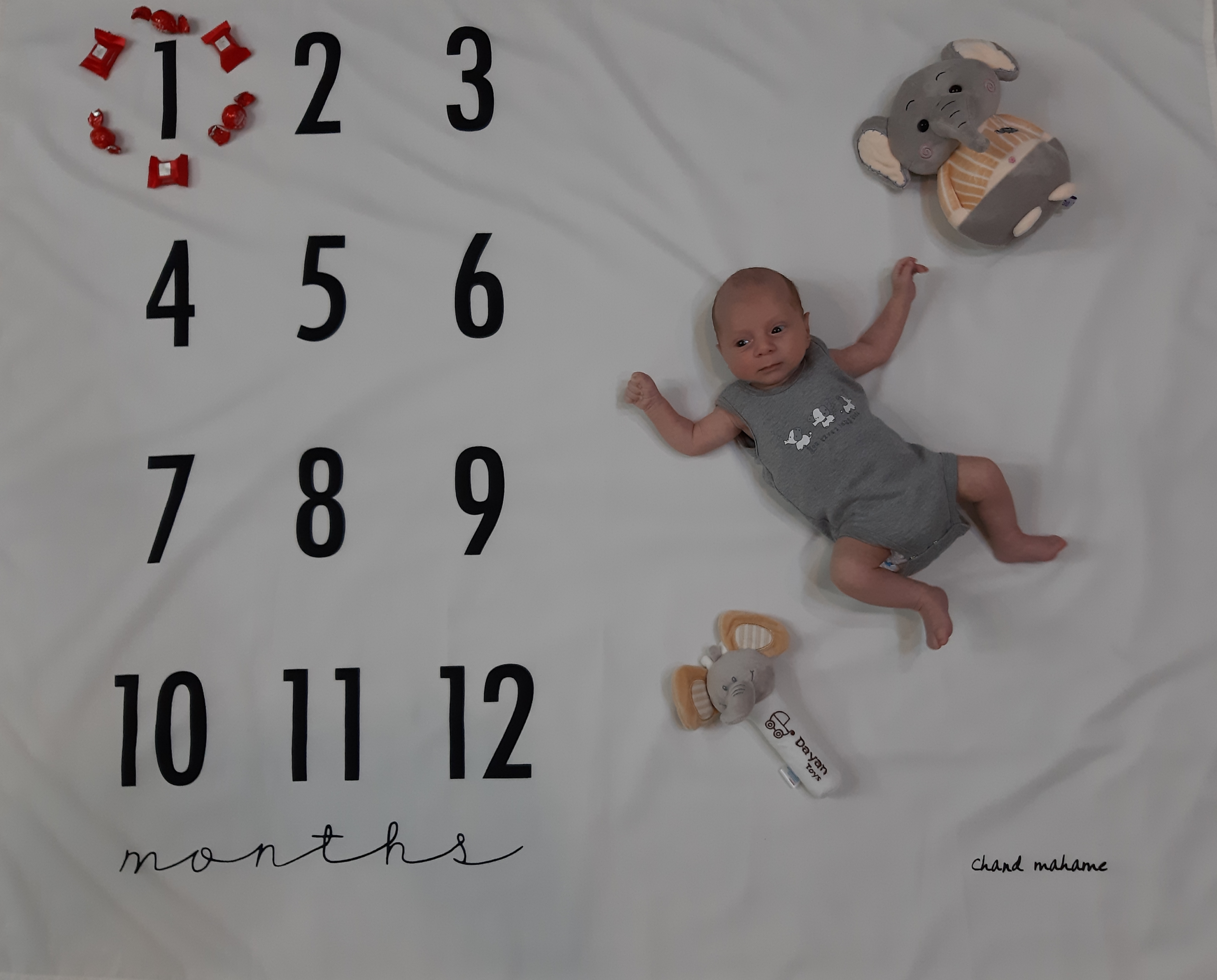 یک ماهگی نوزاد مانی معصومی