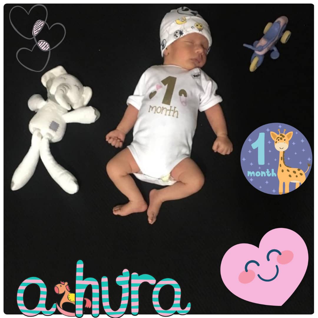 یک ماهگی نوزاد اهورا صميمي