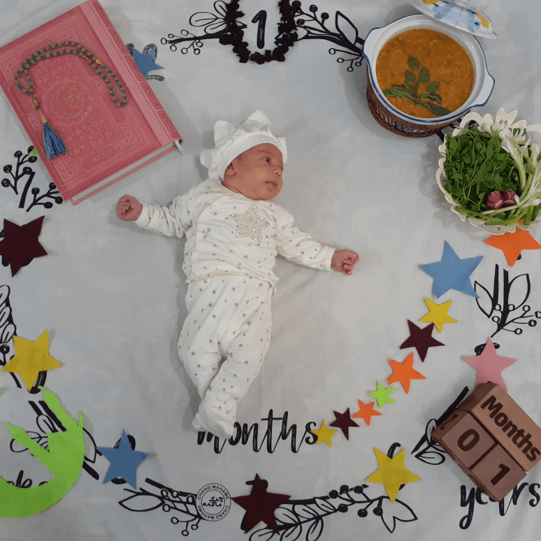 نه ماهگی نوزاد سبحان اقا محمدی