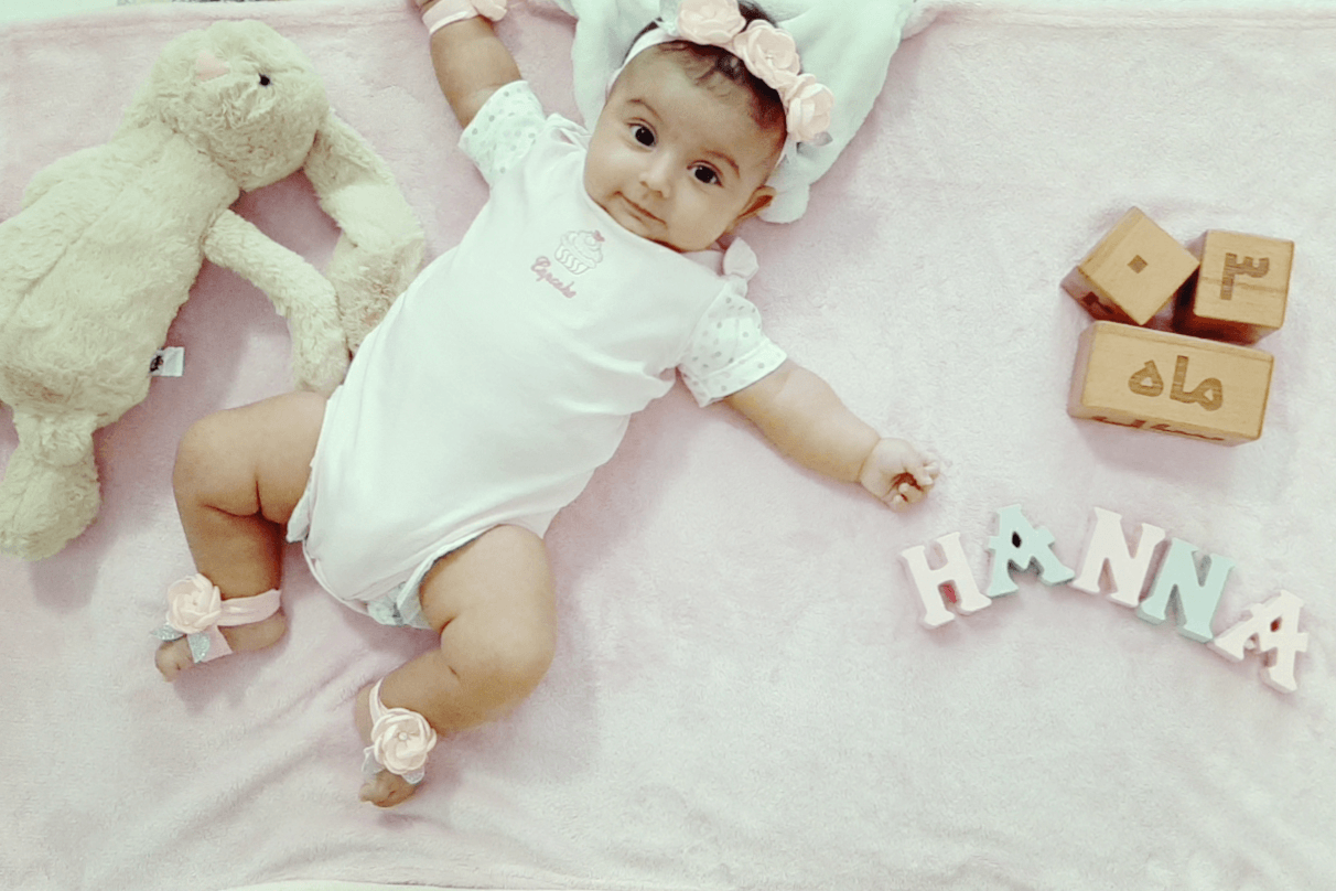 عکس نوزاد دختر هانا قربانی