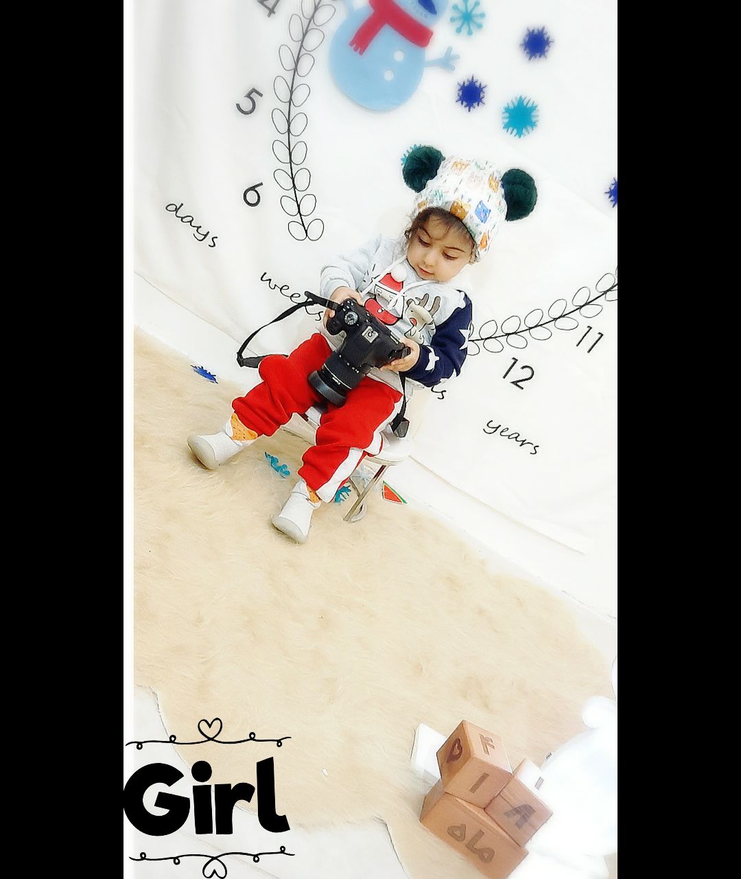 تم عکس زمستانی نوزاد هانا قربانی