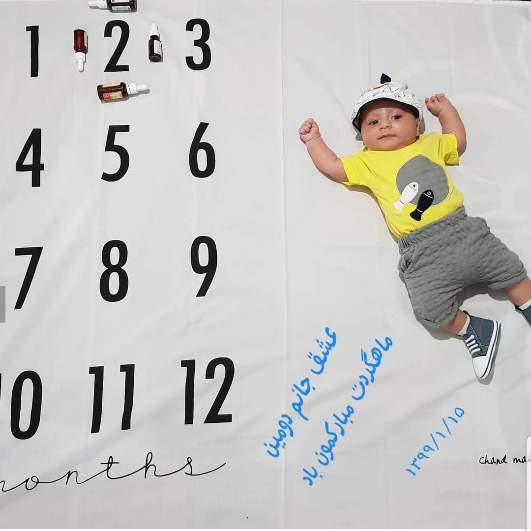 اولین خنده نوزاد طاها مختاری