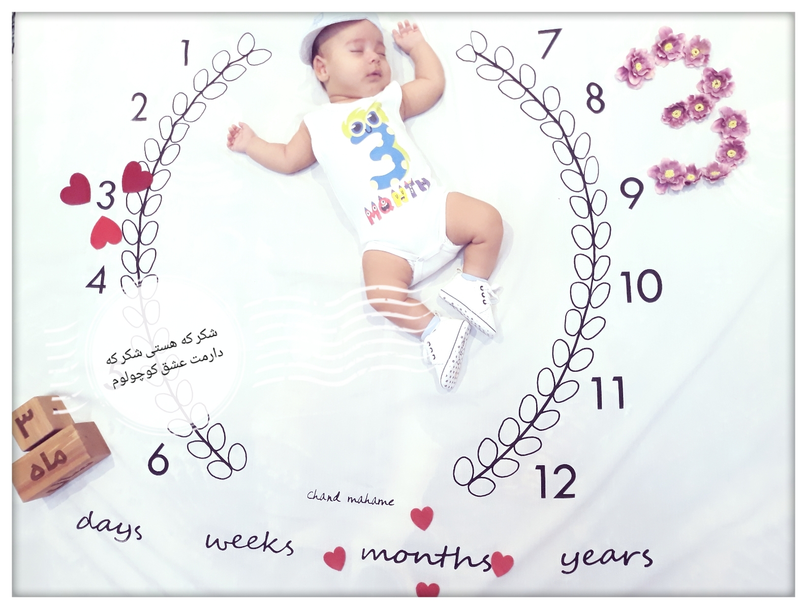 سه ماهگی نوزاد پارسا کریمی