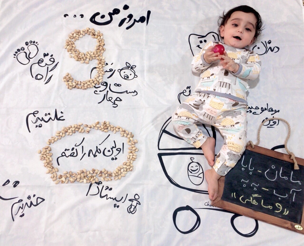 تم عکس زمستانی نوزاد سورنا حبیبی