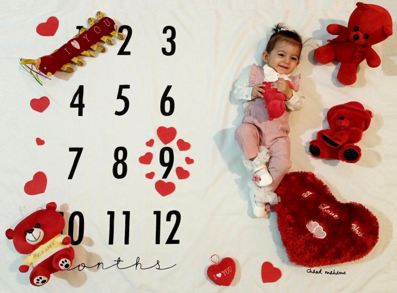 جشن ولنتاین کودک حسنا زارع مجتهدی