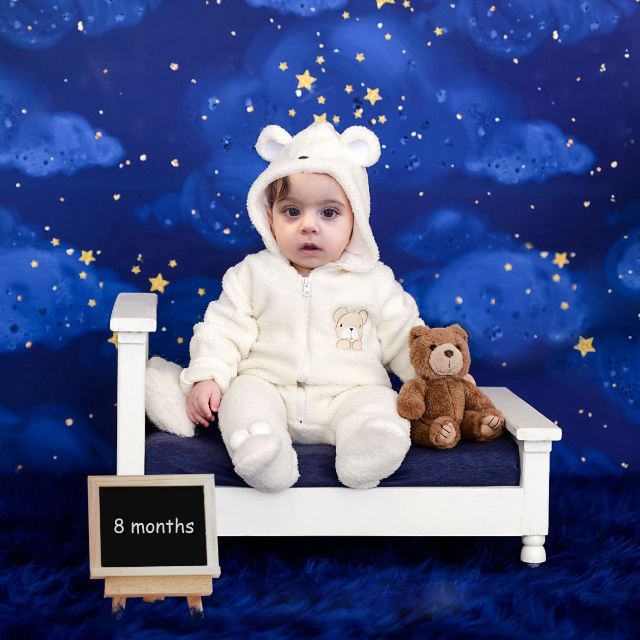 تم عکس زمستانی نوزاد آدرین اعرابیان