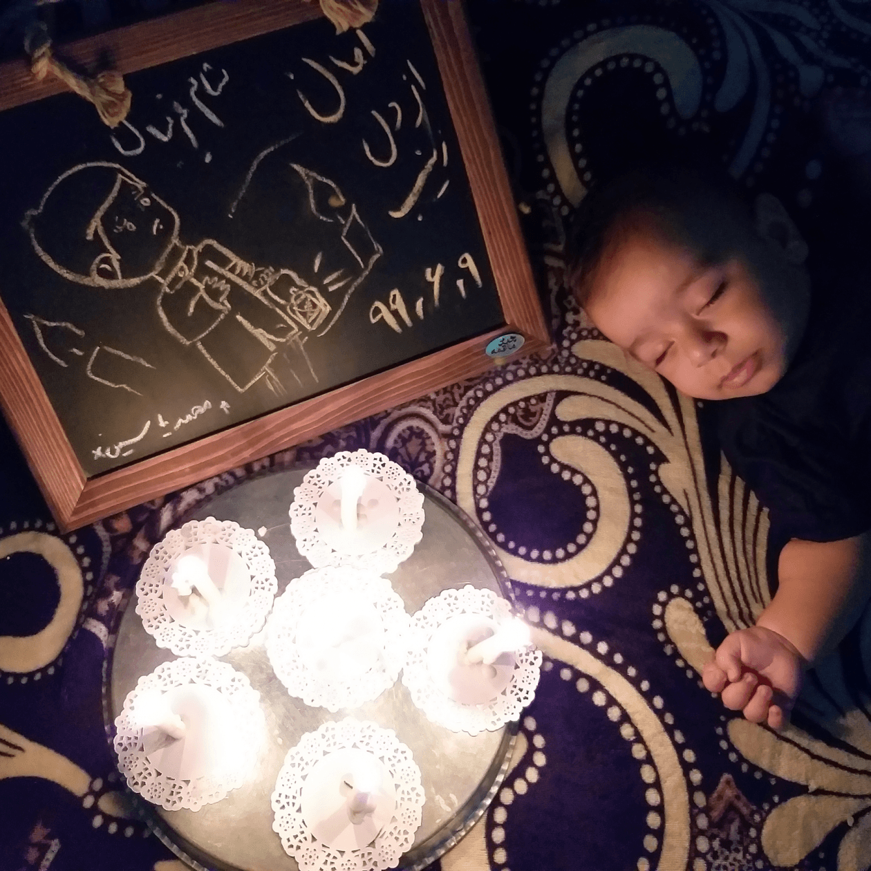 عکس محرم کودک محمد یاسین حسنی