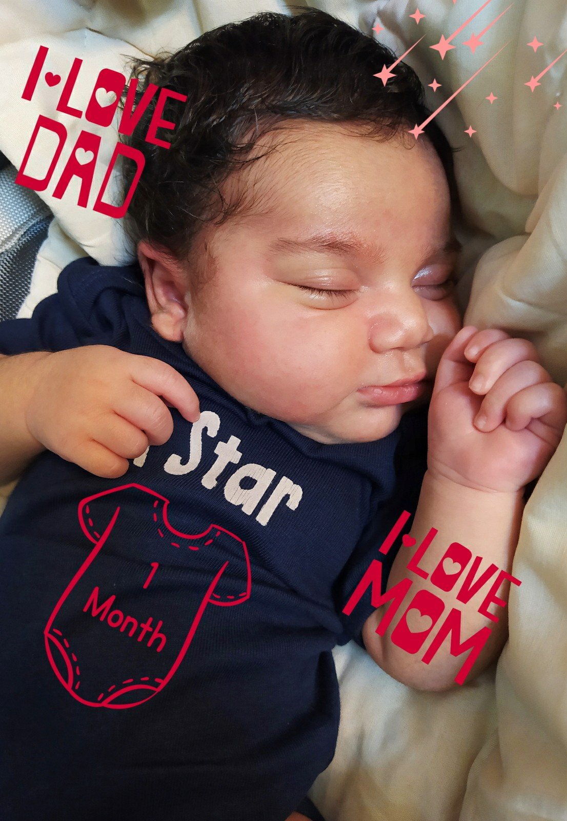 یک ماهگی نوزاد نون خامه ای ما?