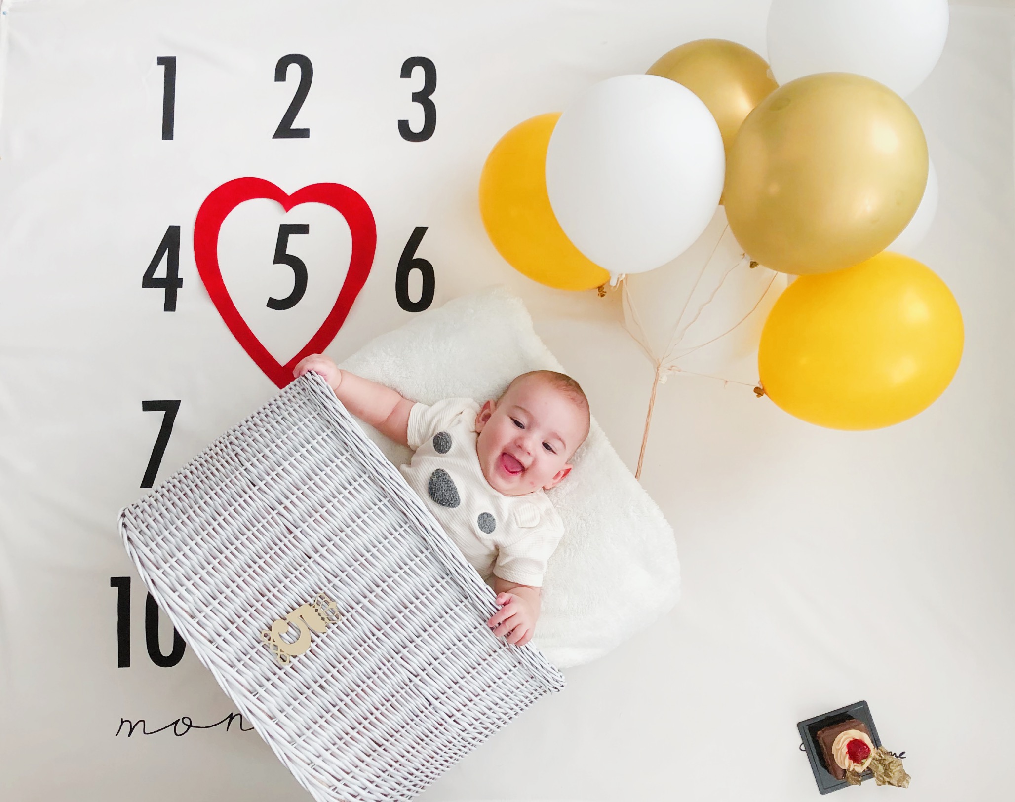 پارچه ماهگرد نوزاد طرح کلاسیک رایان مرادی