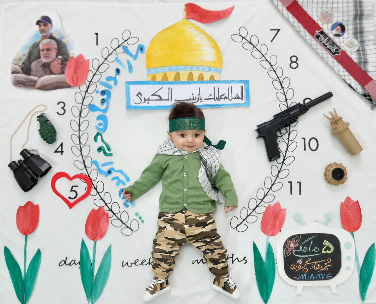 تم عکس زمستانی نوزاد محمدهادی نصیری