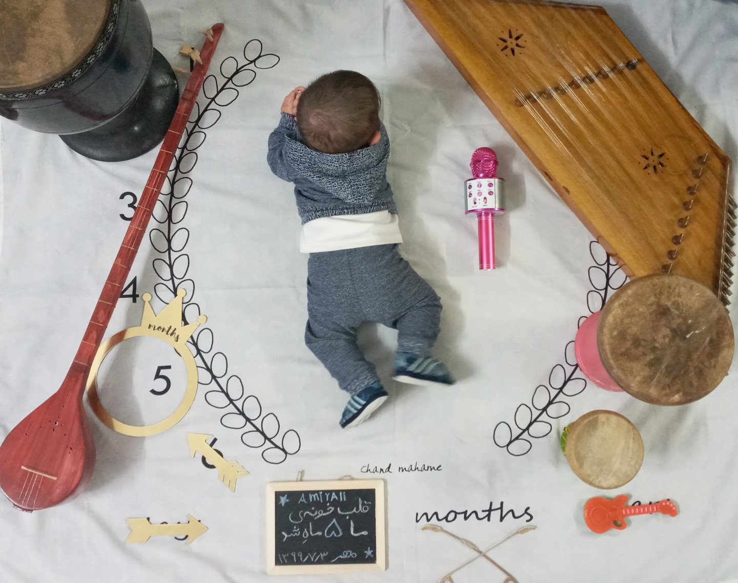 عکس کودک با تم شغلی امیرعلی پنجه