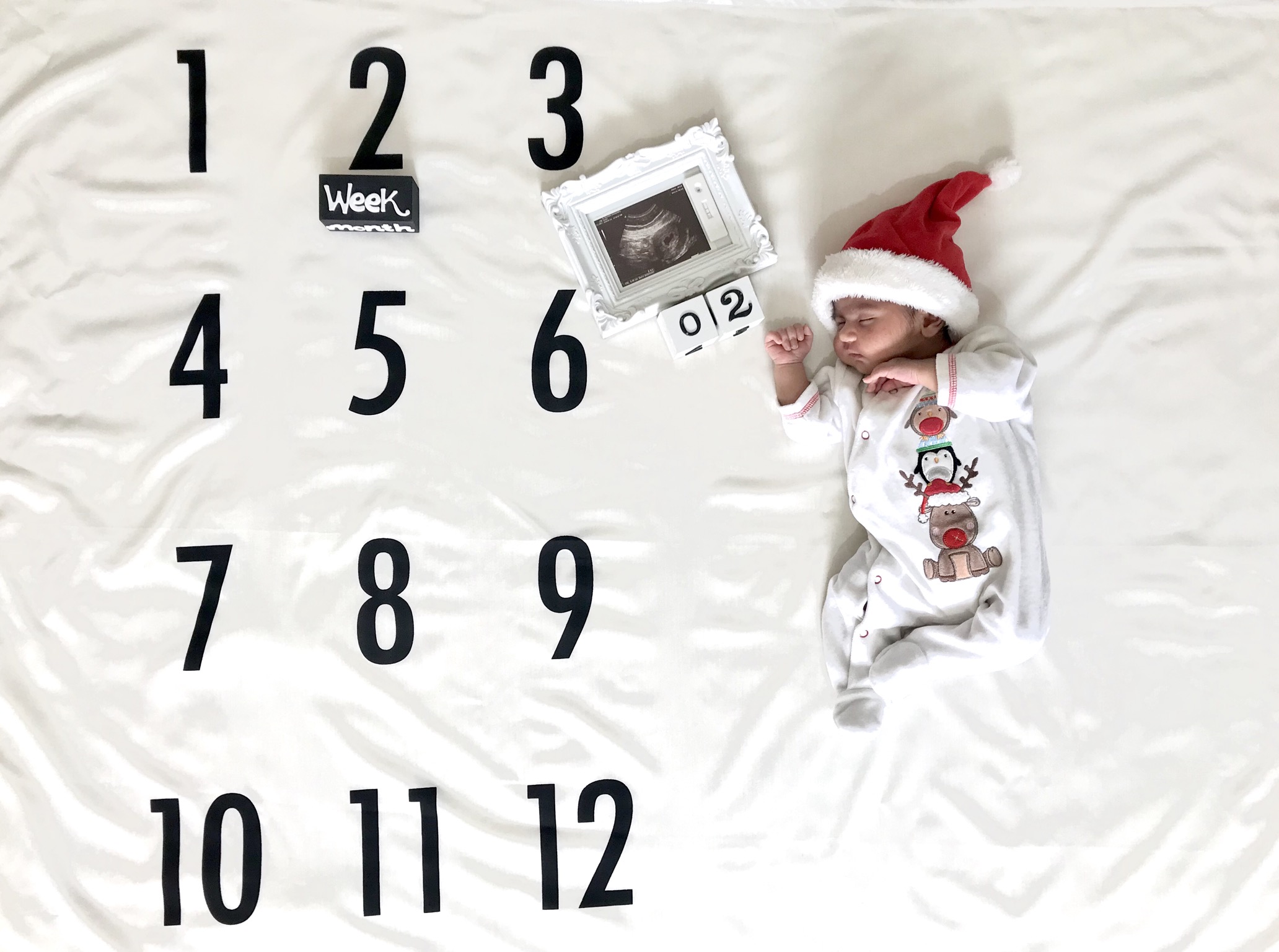 پارچه ماهگرد نوزاد طرح کلاسیک تايلان اونق