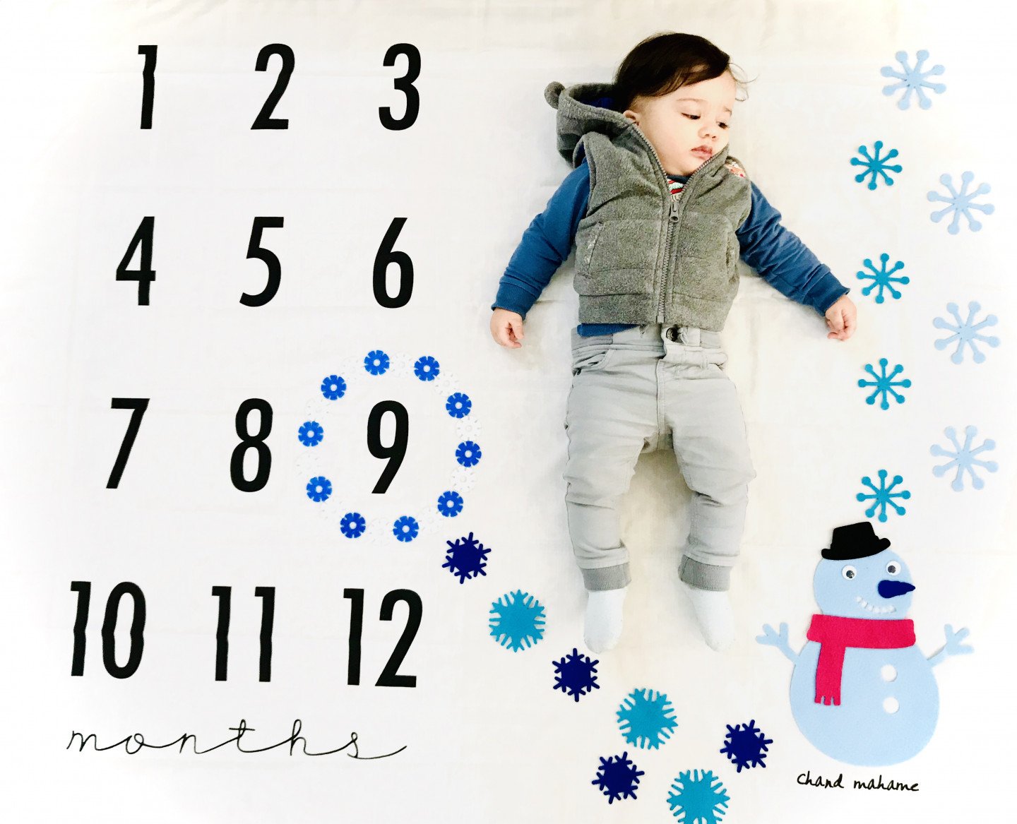 تم عکس زمستانی نوزاد امیرعلی شفیعی