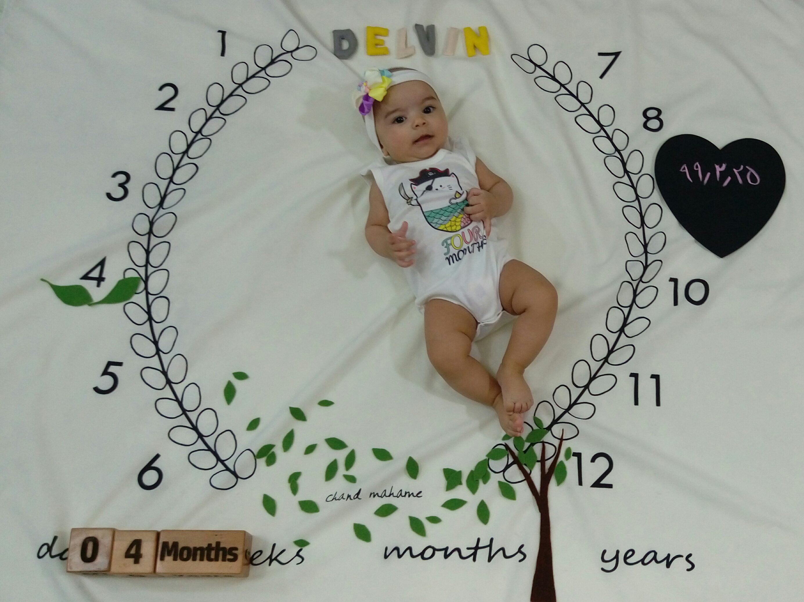 چهار ماهگی نوزاد دلوین حبیبی