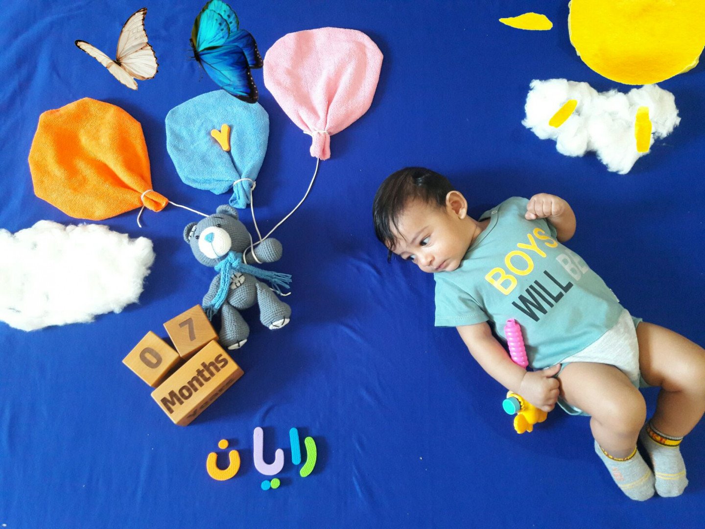 هفت ماهگی نوزاد رایان خوش سیرت