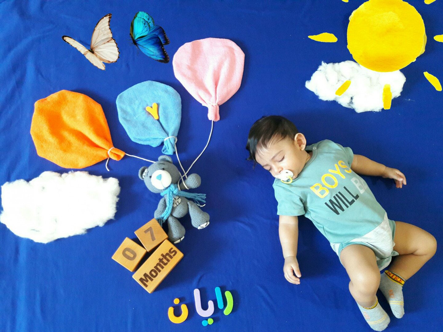 هفت ماهگی نوزاد رایان خوش سیرت