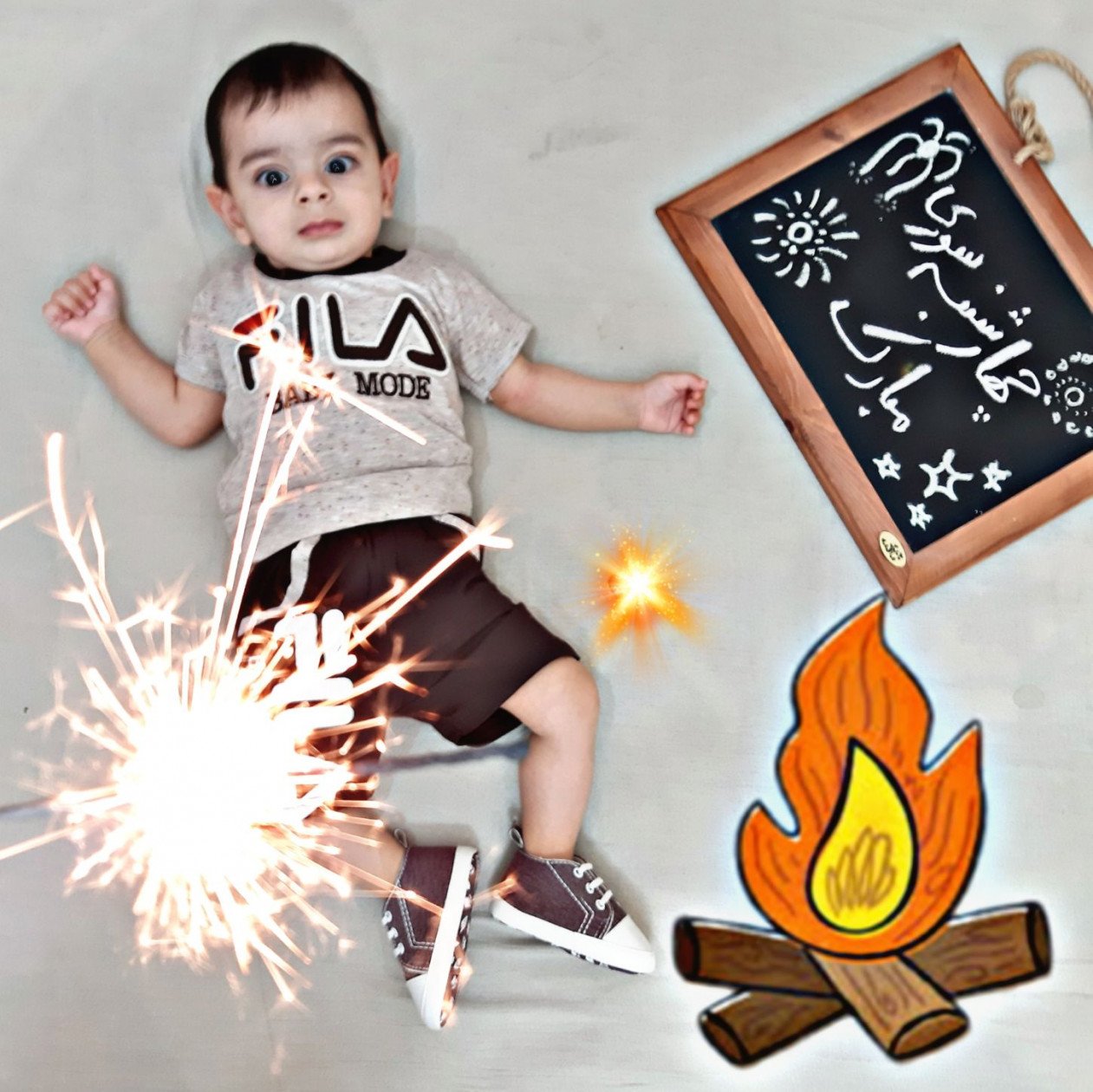 شش ماهگی نوزاد رادین عربی