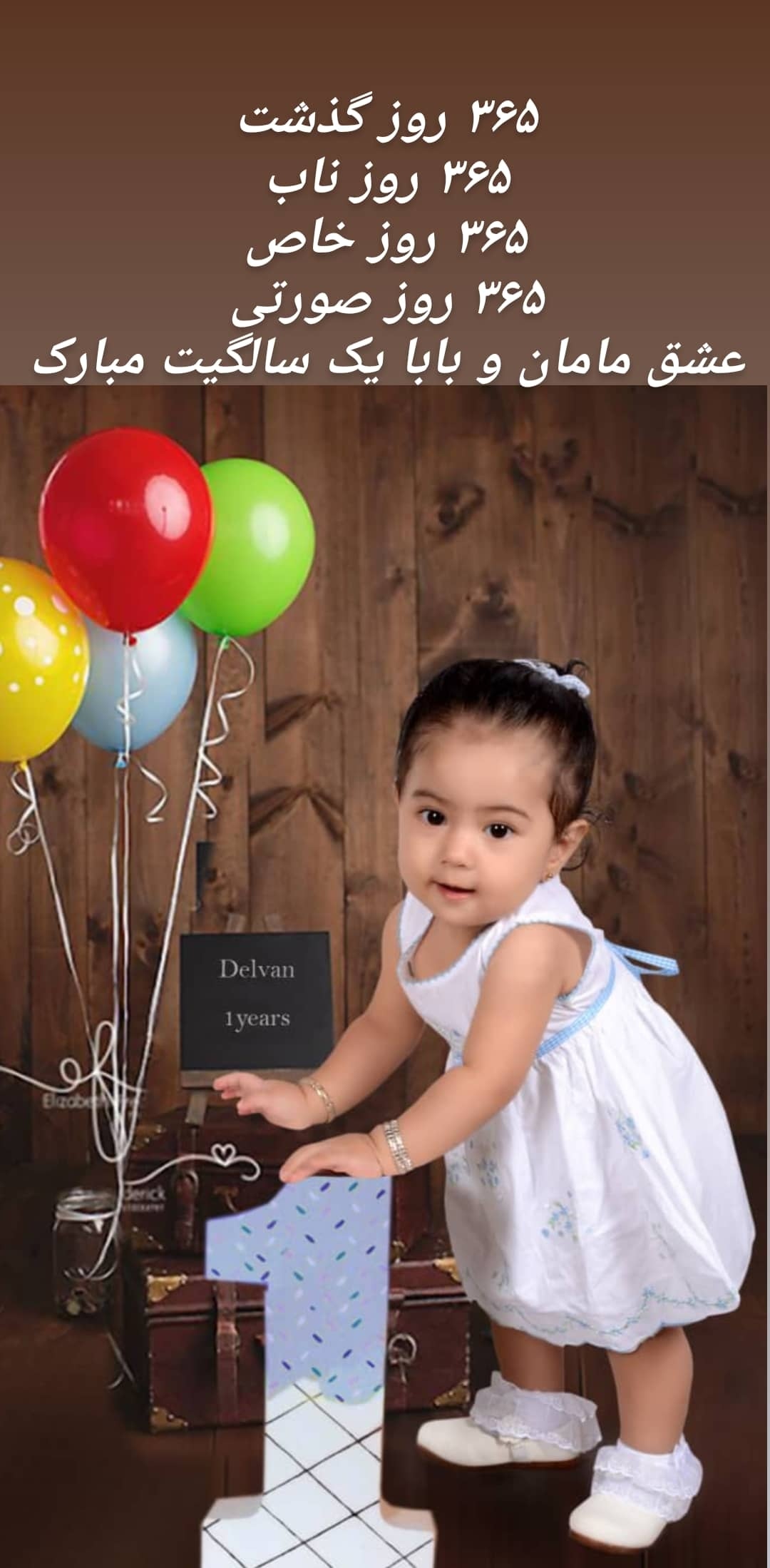 دوازده ماهگی نوزاد دلوان بیگدلی