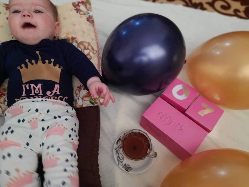 هفت ماهگی نوزاد ثنا نیازی