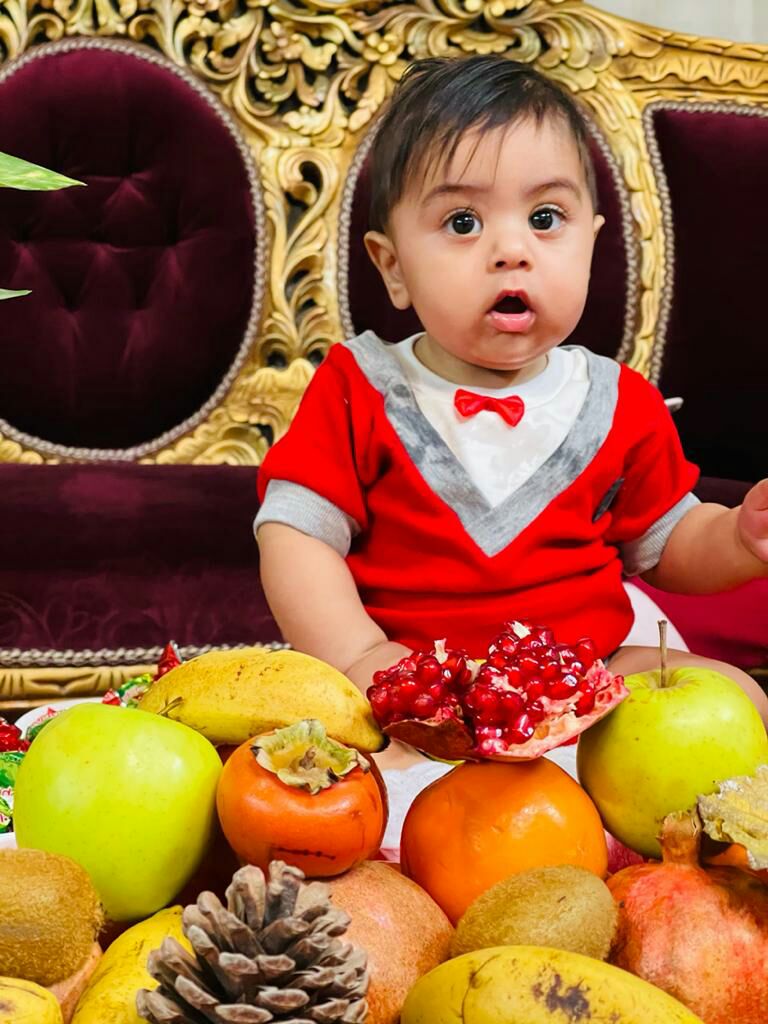 تم عکس زمستانی نوزاد محمدیاسین مرتضوی