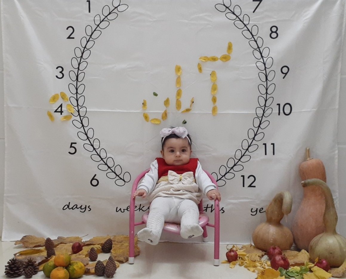 چهار ماهگی نوزاد ملکااحمدی