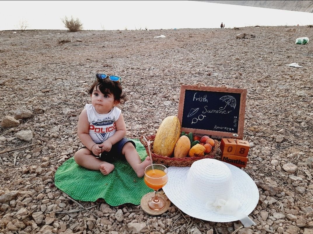 تم عکس تابستانی کودک امیررضا مصطفی لو