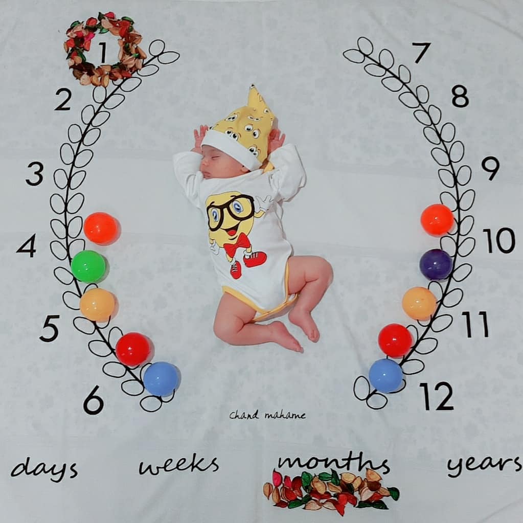 یک ماهگی نوزاد نیکان رجب پور