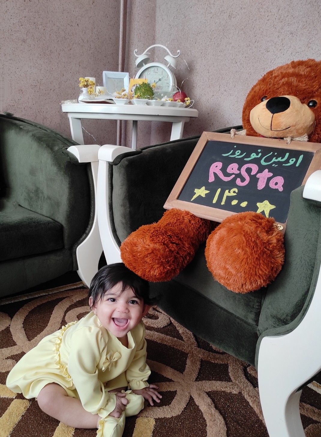 هشت ماهگی نوزاد سیده رستا هاشمی