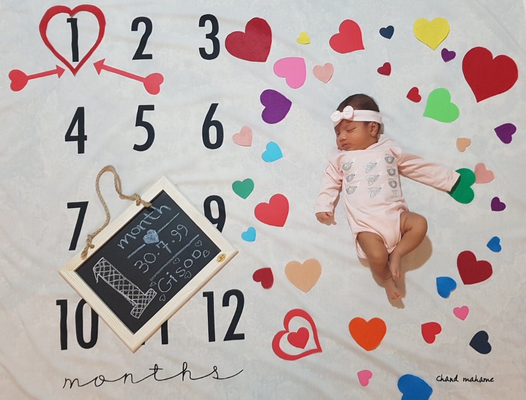 یک ماهگی نوزاد گیسو سدیدی